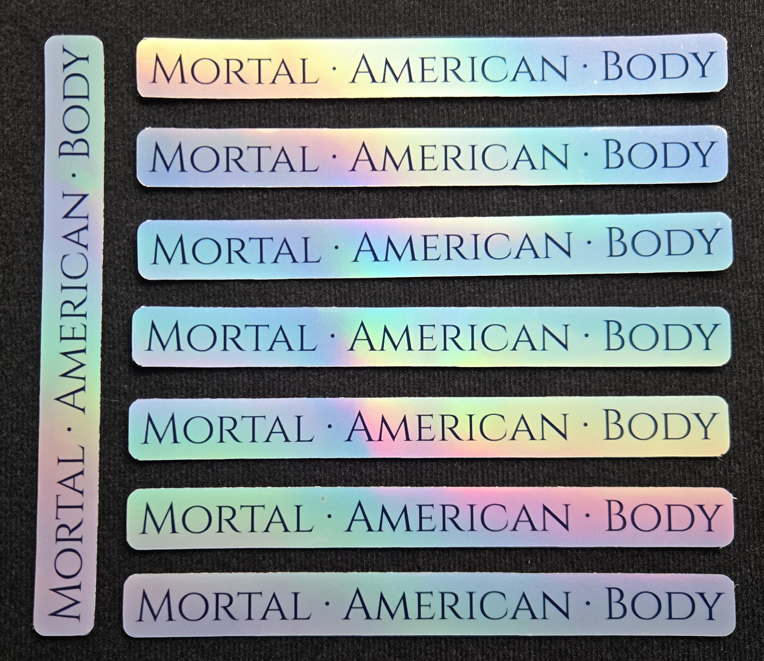 MAB Band Name Sticker Texture Detail